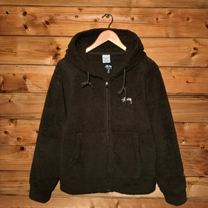 2014 Stüssy x Champion Corner Script Sherpa Fleece jacket
