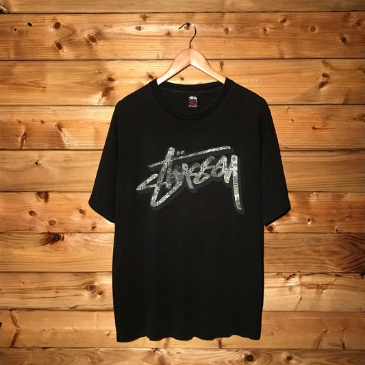Stüssy Paisley Slanted Script Spellout t shirt