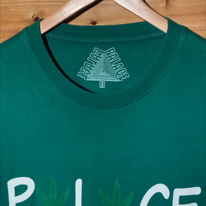 Palace Pwlwce Weed Leaf Spellout t shirt