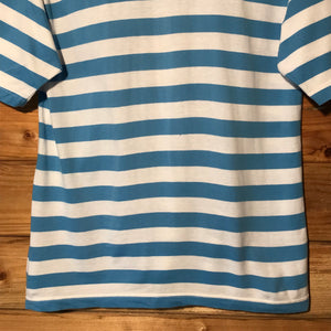90s Burberry Equestrian Knight Striped AOP t shirt