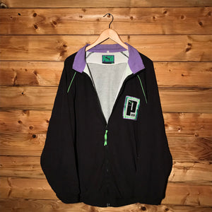 90s Puma Neon Piping Double Spellout track jacket