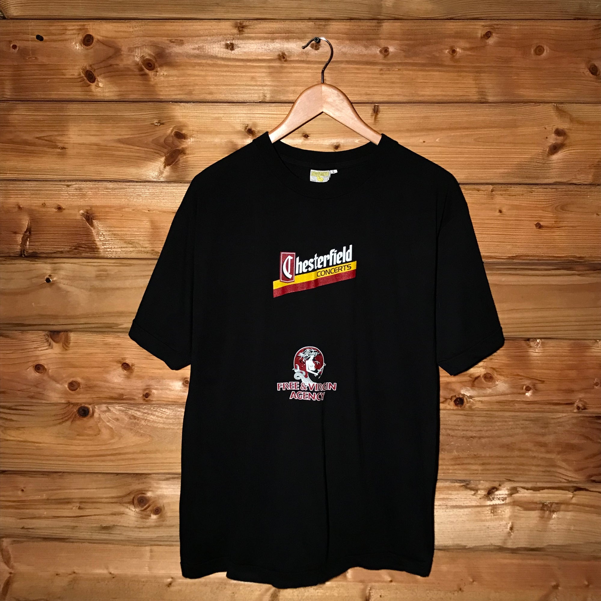 90s Chesterfield Concerts Event Staff Issue t shirt