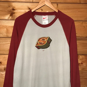 90s Nike Swoosh Centre Spellout long sleeve t shirt