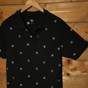 Stüssy Surf Skate Skull AOP polo t shirt