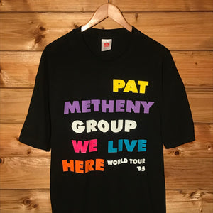 1995 Pat Metheny Group We Live Here World Tour t shirt