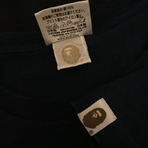 Bape, A Bathing Ape Centre Sparkle Gradient Spellout t shirt