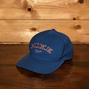 90s Nike Outlined Centre Swoosh And Spellout cap
