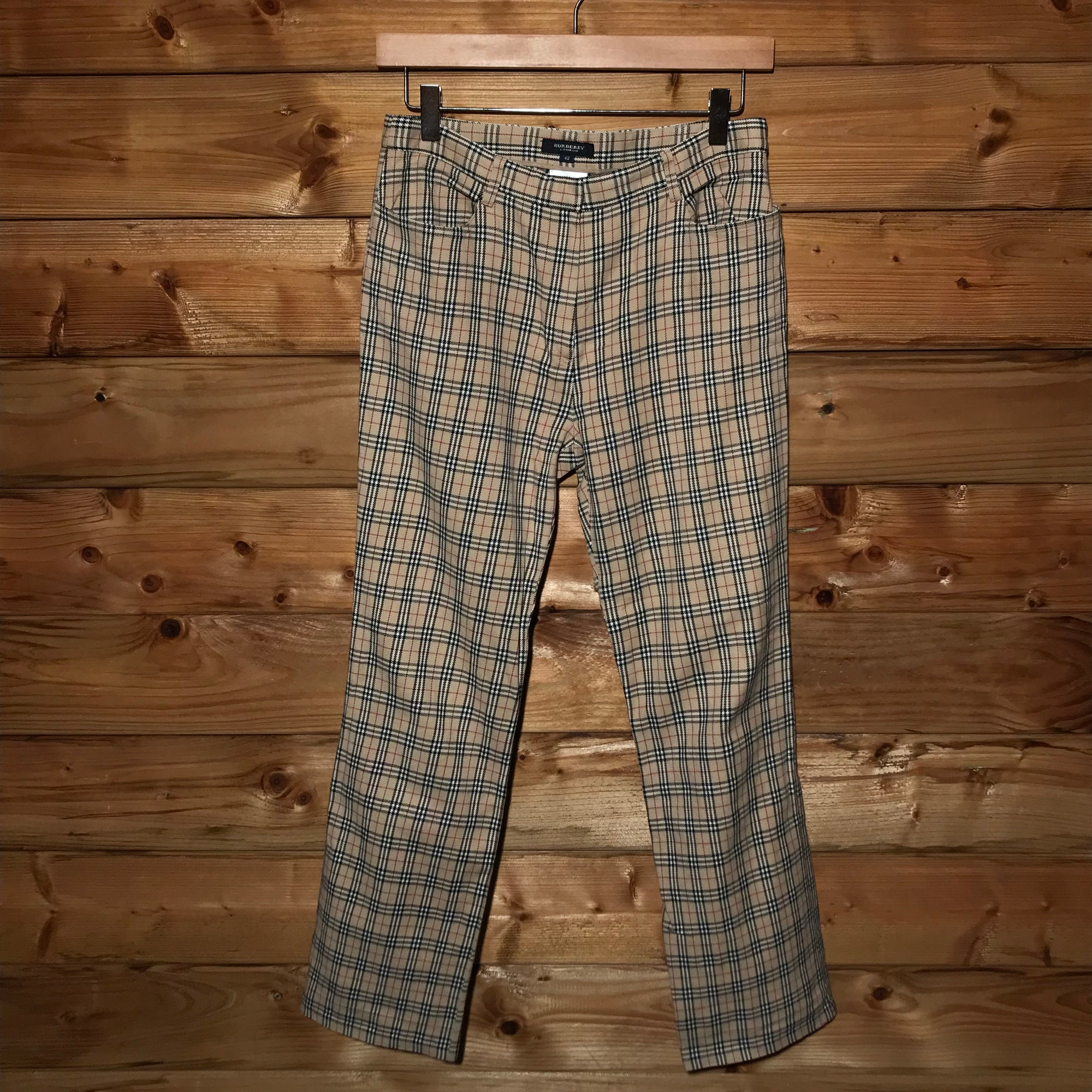 Burberry Nova Check Pattern golf style trousers