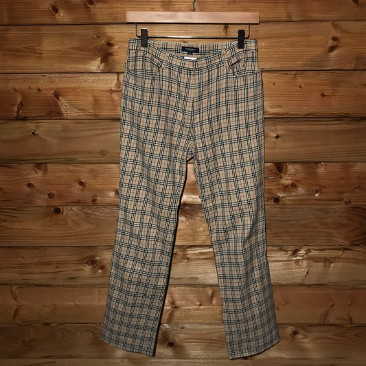 Burberry Nova Check Pattern golf style trousers