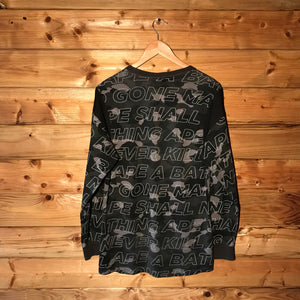 Bape, A Bathing Ape Text Colour Black Camo long sleeve t shirt