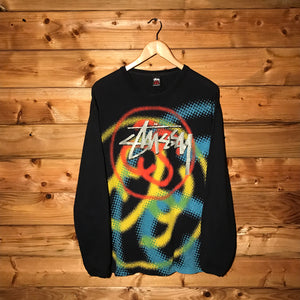 Stüssy Multi Link Centre Script Spellout long sleeve t shirt