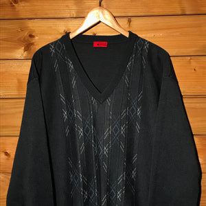 Gabicci Striped Diamond knit sweatshirt