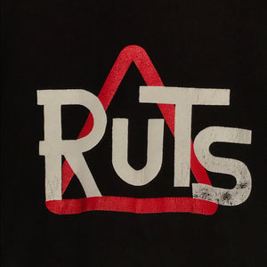 90s The Ruts Centre Spellout Triangle Logo Band t shirt