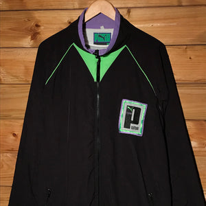 90s Puma Neon Piping Double Spellout track jacket