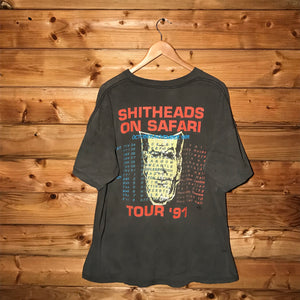 1991 Wolfsbane Shitheads On Safari UK Tour t shirt