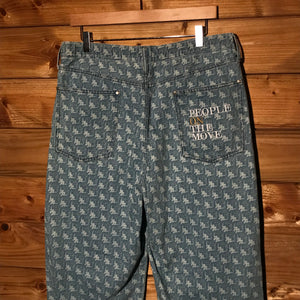 Kappa x GU Monogram denim jeans