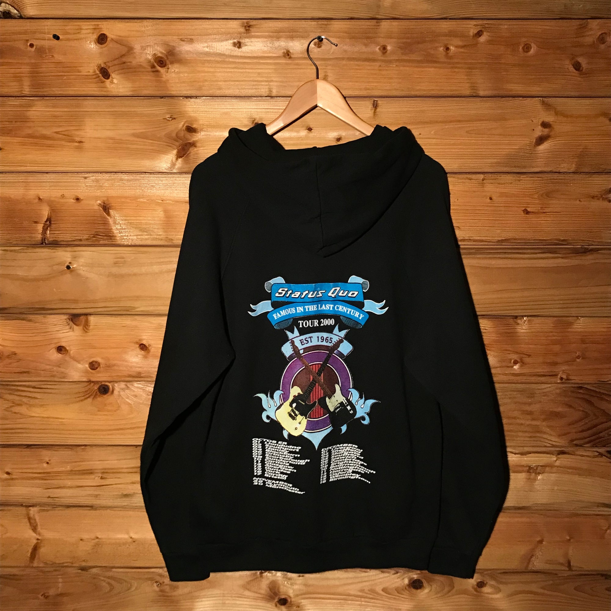 2000 Status Quo Famous In The Last Century UK Tour hoodie