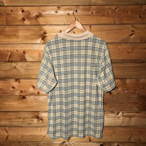 Burberry Nova Check Pattern short sleeve polo t shirt