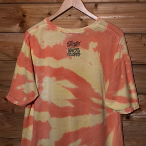 2010 Stüssy x Tower Records 30th Anniversary World Tour Dye Effect t shirt