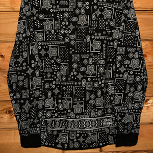 Stüssy Paisley Bandana Pattern AOP Waffle Knit long sleeve t shirt