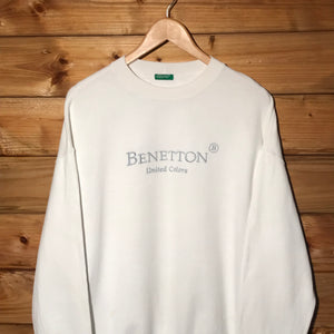 90s United Colors of Benetton Centre Spellout sweatshirt
