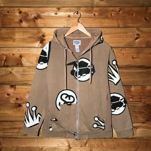 Stüssy Motifs AOP zip up hoodie