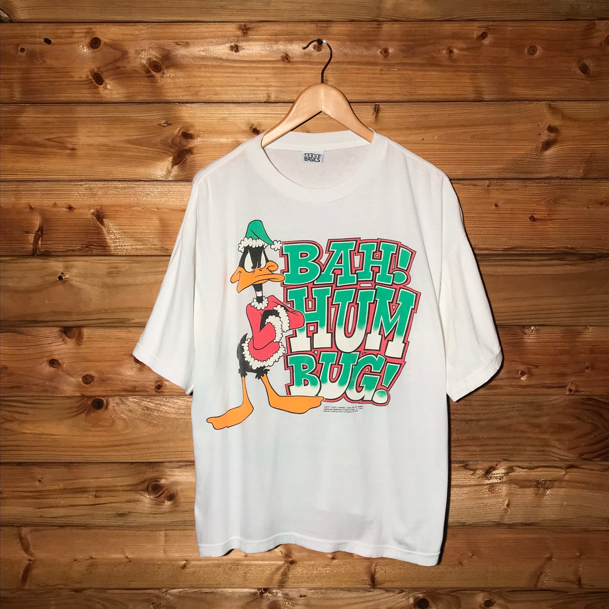 1992 Looney Tunes Daffy Duck Bah Hum Bug t shirt