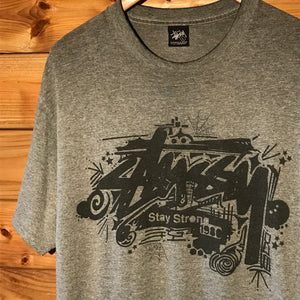 Stüssy Stay Strong Script Spellout t shirt