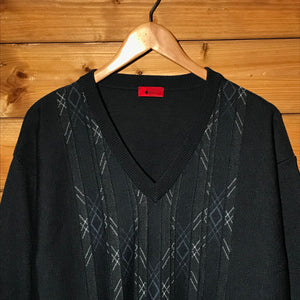 Gabicci Striped Diamond knit sweatshirt