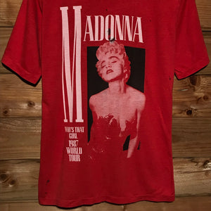 1987 Madonna Who's That Girl World Tour t shirt