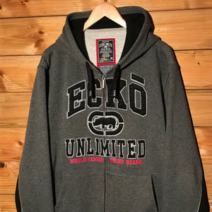 Ecko Unltd Arc Spellout zip up hoodie