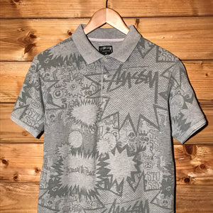 Stüssy Tonal Speech Bubbles AOP polo t shirt