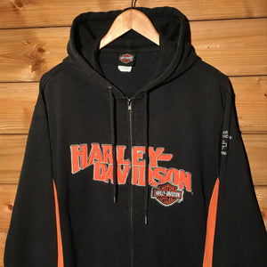 Harley Davidson California Spellout zip up hoodie