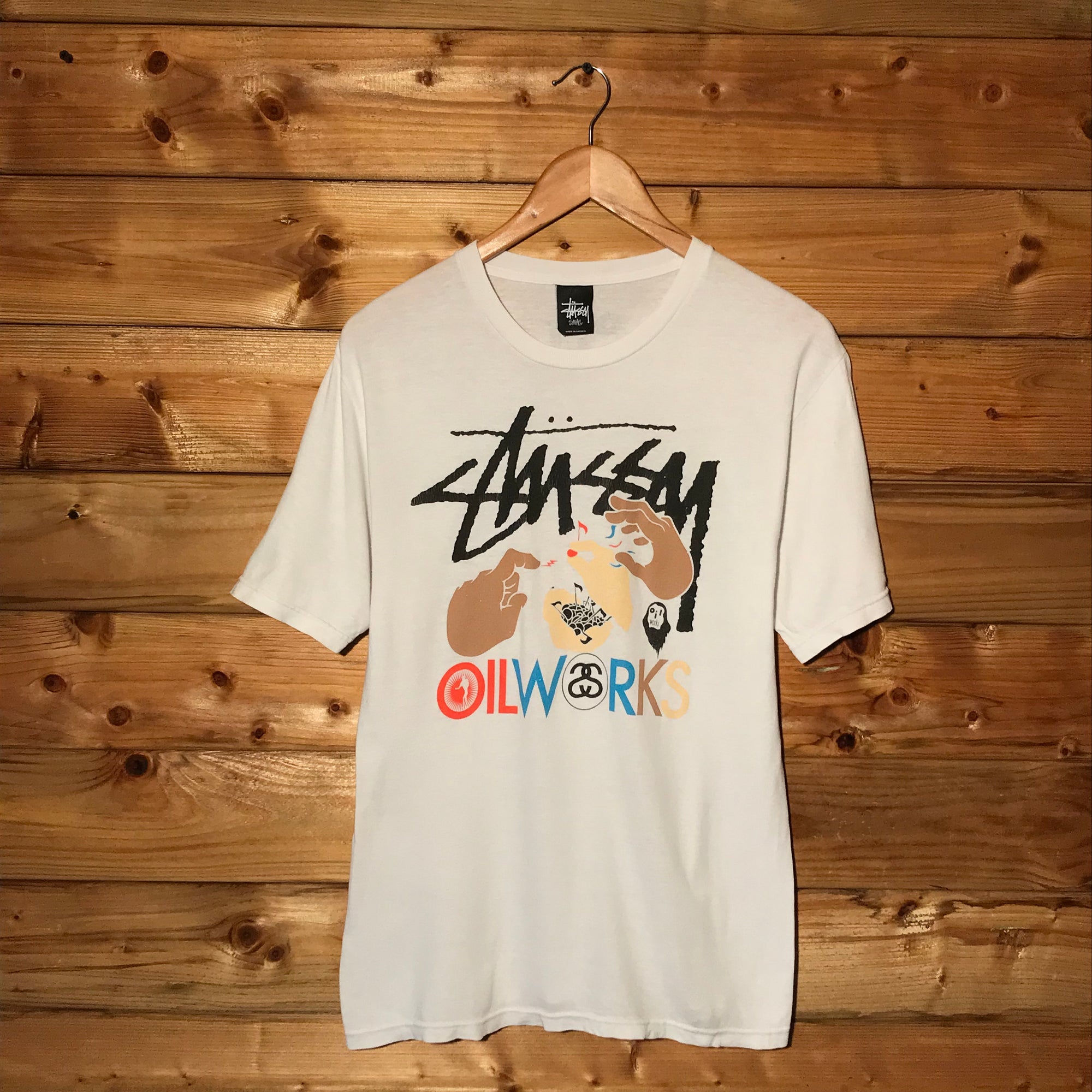 2011 Stüssy x Oil Works Technics t shirt