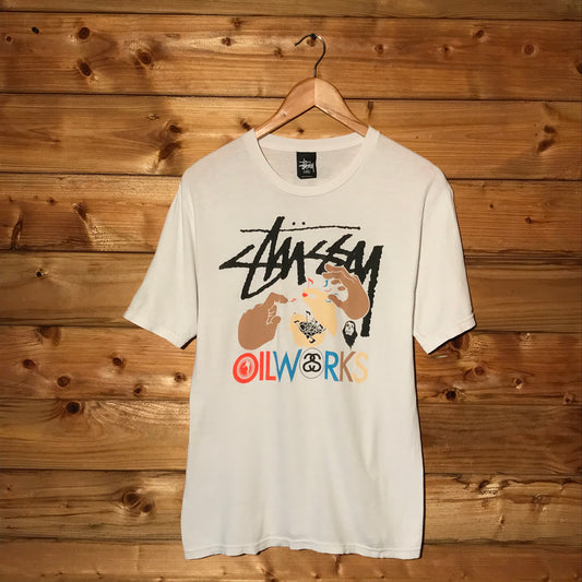 2011 Stüssy x Oil Works Technics t shirt
