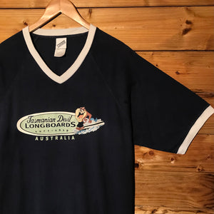 1999 Looney Tunes Tasmanian Devil Longboards t shirt