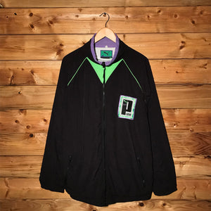 90s Puma Neon Piping Double Spellout track jacket