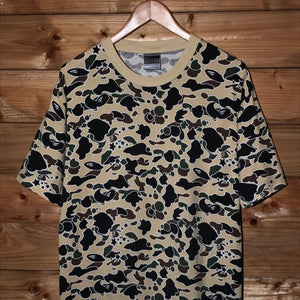 2001 Bape, A Bathing Ape Yellow Psyche Camo AOP t shirt