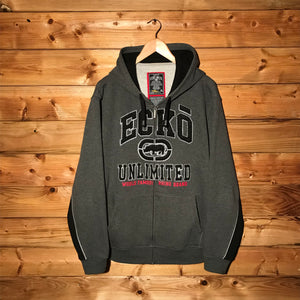 Ecko Unltd Arc Spellout zip up hoodie