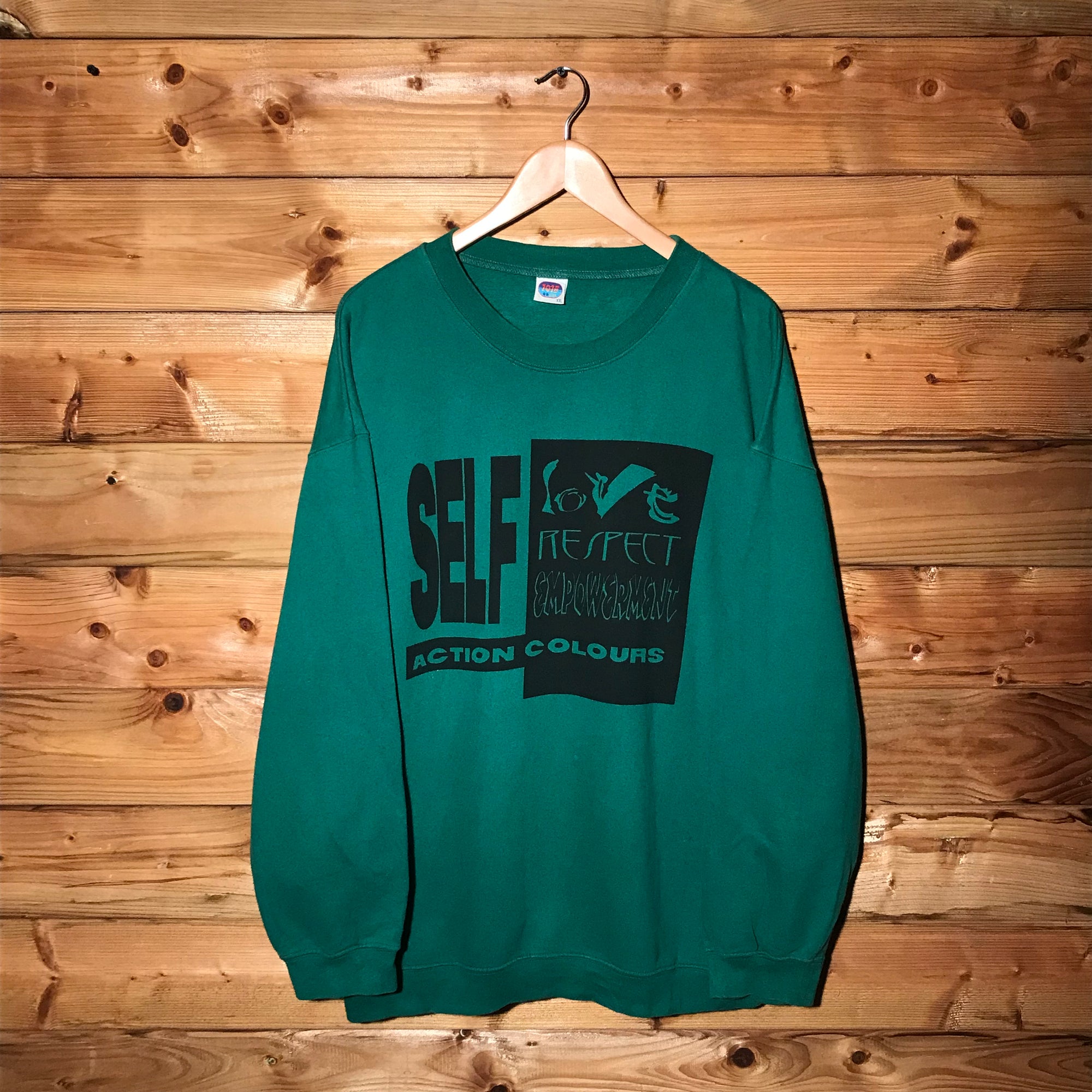 90s Action Colours Self Love, Respect and Empowerment sweatshirt