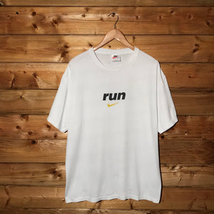 90s Nike Run Fast Centre Swoosh t shirt