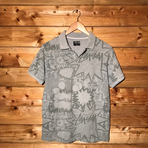 Stüssy Tonal Speech Bubbles AOP polo t shirt