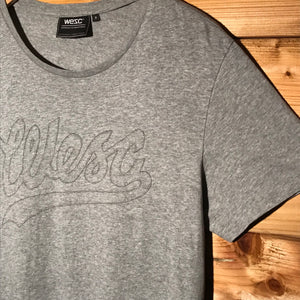WESC WeAretheSuperlativeConspiracy Script Spellout t shirt