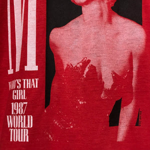 1987 Madonna Who's That Girl World Tour t shirt