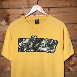 Stüssy Camo Block Spellout t shirt