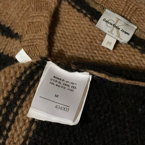Calvin Klein Jeans Centre Spellout Striped knit sweatshirt