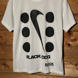 2017 Nike x Comme Des Garçons Black Downward Swoosh t shirt