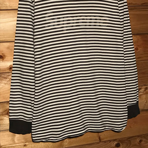 2015 Supreme Striped Spellout long sleeve t shirt