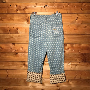 Kappa x GU Monogram denim jeans