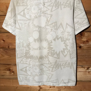 Stüssy Tonal Speech Bubbles AOP polo t shirt